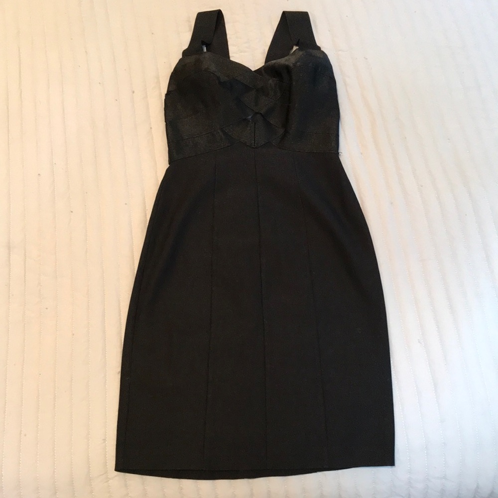 Black mini dress